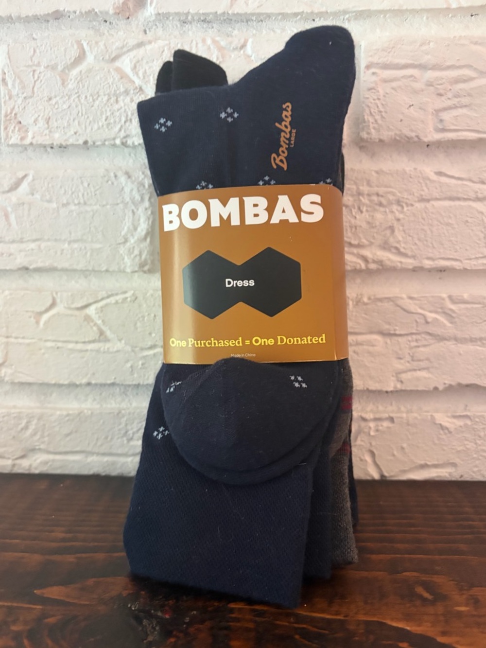 New Bombas Men’s Lightweight Dress Socks. 4 Pack.
